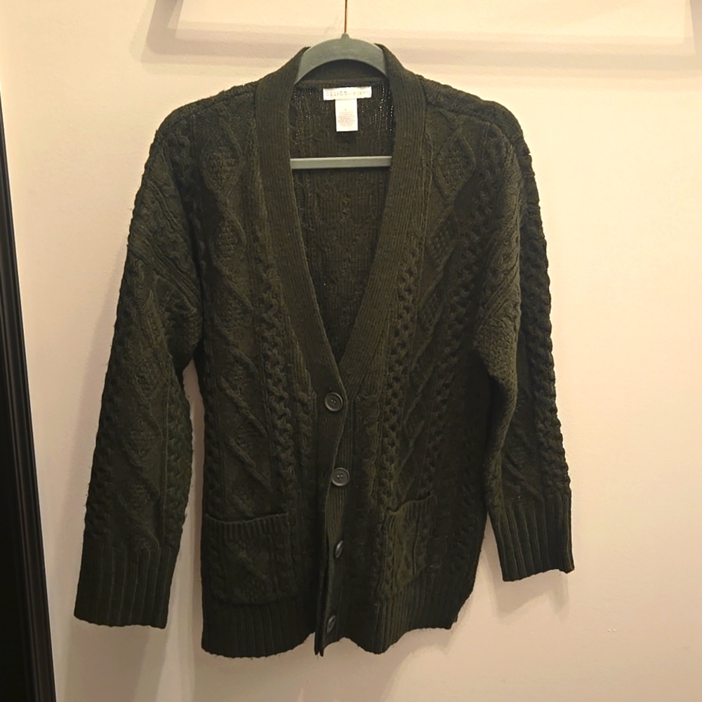 Design History cardigan, size large